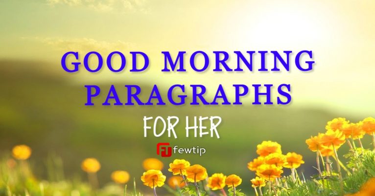 good morning paragraphs for her